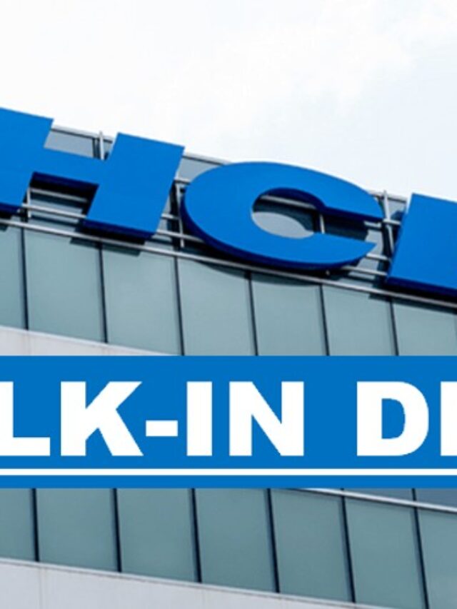 Mega Walk-In Drive at HCL for Freshers | 4th Jan 2024